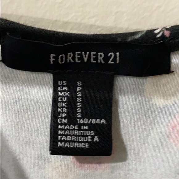 Forever 21 Black Floral Bodysuit, Small - Picture 5 of 5